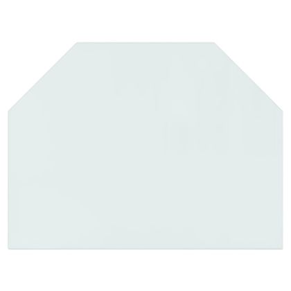 Стъклена подложка за камина, шестоъгълна, 80x60 см