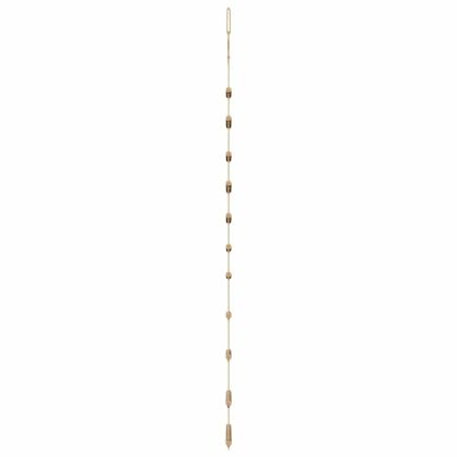 Висяща коледна елха със звезда на върха 74x150 см, естествен клон