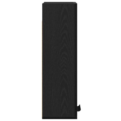 Стенен шкаф, черен дъб, 32x20x67 см, инженерно дърво