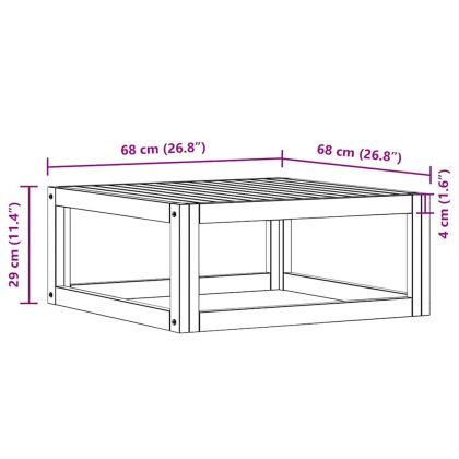 Маса за кафе, 68x68x29 см, акациево дърво масив