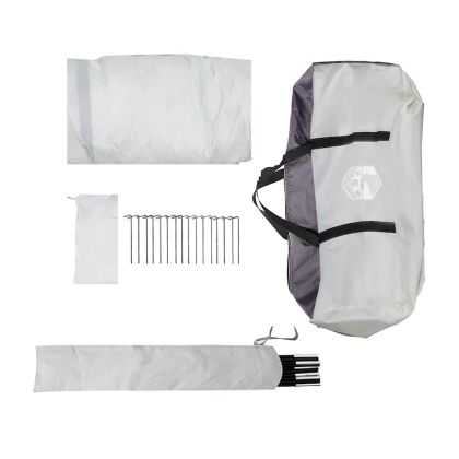 Каравани с покрив Сив 434 x 434 x 230 см Полиестер