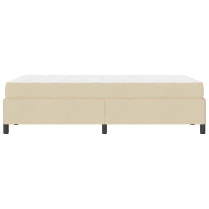 Легло с пружинирана основа Крем 120 x 190 cm текстил