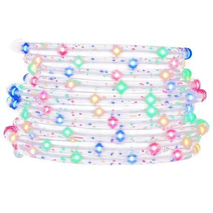 Светещ маркуч с 240 светодиода многоцветен 10 м PVC