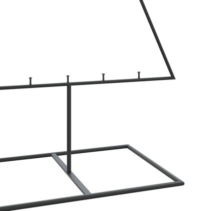 Метална коледна елха за декорация черна 180 см
