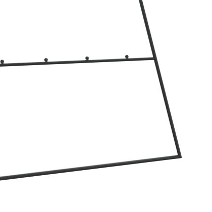 Метална коледна елха за декорация черна 210 см