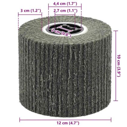 Шлифовъчни ролки 3 pcs Черно 12 x 12 x 10 см Синтетичен fibre