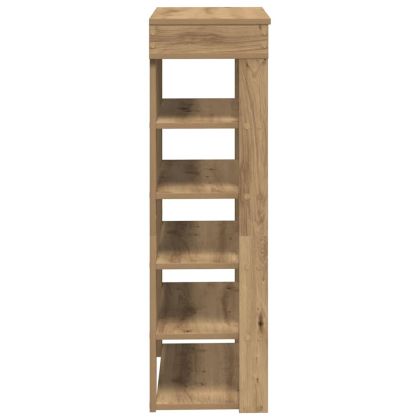 Етажерка за обувки, дъб артизан, 60x30x98 см, инженерно дърво
