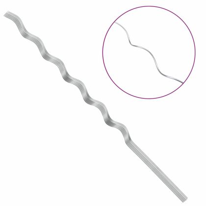 Спираловидни подпори за растения 20 pcs Сребрист 150 cm