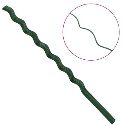 Спираловидни подпори за растения 50 pcs Зелен 170 cm