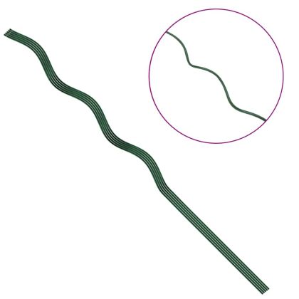 Спираловидни подпори за растения 5 pcs Зелен 110 cm