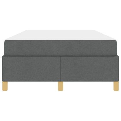 Рамка за легло с матрак Тъмен сив 120 x 200 cm текстил