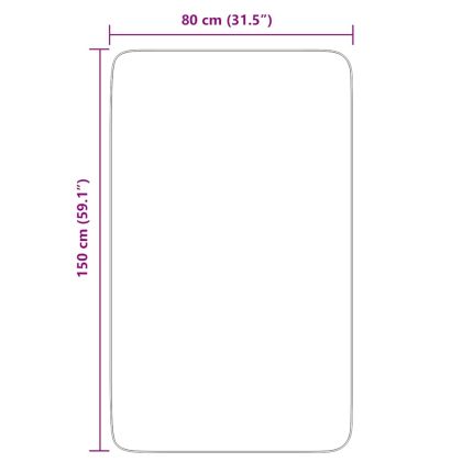 Шаги килим с дълъг косъм, NAVARRA, светлосив, 80x150 см