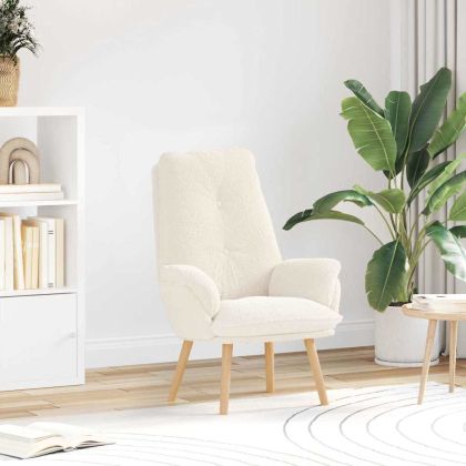 фотьойл Крем 61 х 78 х 98 см Тъкан Шерпа