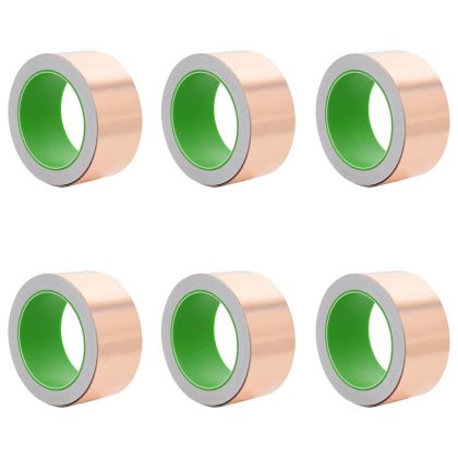 Двуостра медна лента 6 pcs Мед 2000 x 5 см Мед