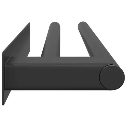 Держач за кърпи Черно 40 x 9 x 4 см Неръждаема стомана