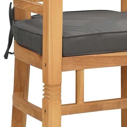 Градински столове 2 pcs Кафяво 63 x 58 x 89 см