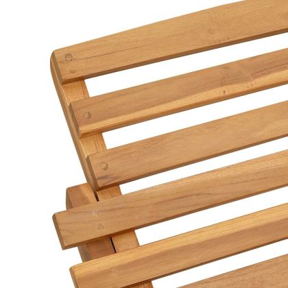 Шезлонг Кафяво 184 x 55 x 59 см Солидно тиково дърво