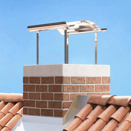 Коминна шапка Сребрист 59.5 x 50 x 36.5 см Неръждаема стомана