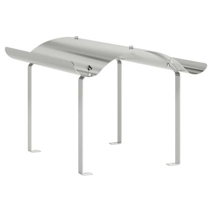 Коминна шапка Сребрист 59.5 x 50 x 36.5 см Неръждаема стомана