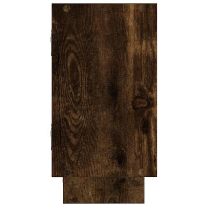 Стенен кубичен рафт, 5 отделения, опушен дъб, инженерно дърво