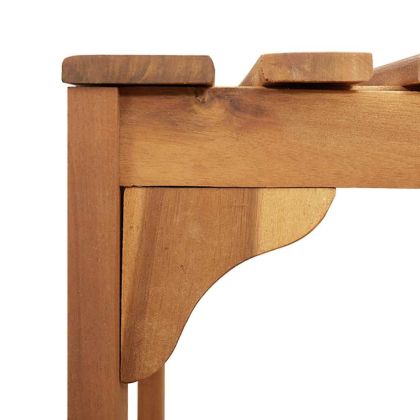 Квадратна Открита Вана Ограждение Кафяво 230 x 230 см