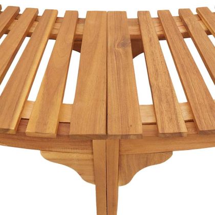 Ограждение за кръгла гореща вана Кафяво Ø255 см