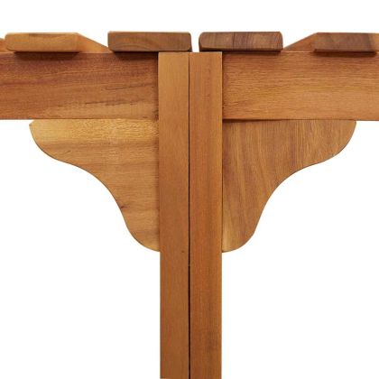 Кръгъл открит горещ басейн Кафяво 252 x 112 x 55.5 см