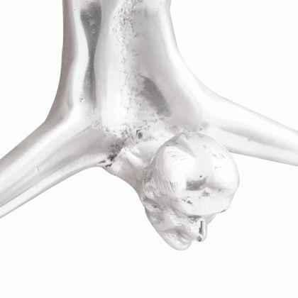 Скулптура Сребрист 22 x 8 x 25 см Алуминий