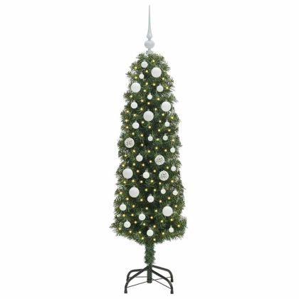 С изкуствено коледно дърво с 150 LED светодиода Зелен 150 cm