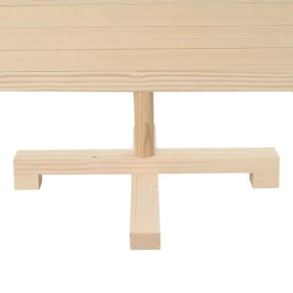 Коледни Дървета с поставка Естествен 120 cm Борово дърво масив