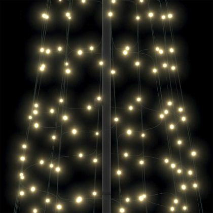 LED Коледна Елха с 800 LED светодиода Топло бяло 400 cm Желязо