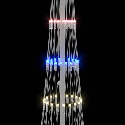 LED Коледна Елха с поставка Многоцветен 51 х 51 х 190 см Метал