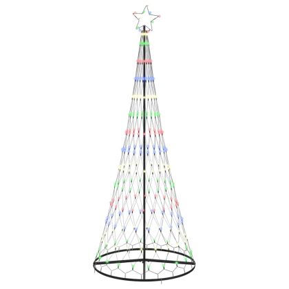 LED Коледна Елха Многоцветен 100 х 100 х 250 см Метал