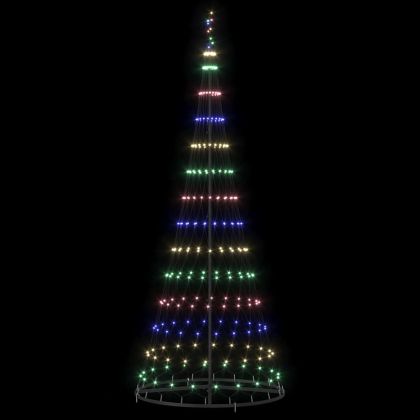 LED Коледна Елха Многоцветен 100 х 100 х 250 см Метал
