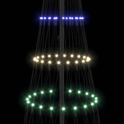 LED Коледна Елха Многоцветен 100 х 100 х 250 см Метал