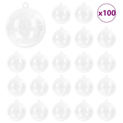 Комплект коледни топки 100 pcs Прозрачен Ø 10 см