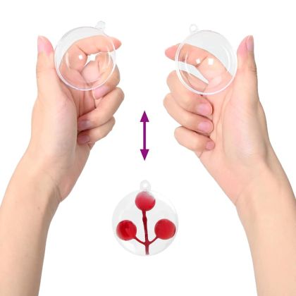 Комплект коледни топки 100 pcs Прозрачен Ø 10 см