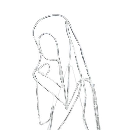 Светеща ясла с 550 LED светодиода Многоцветен 112 x 72 см ПВЦ