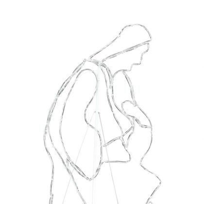 Светеща ясла с 550 LED светодиода Многоцветен 112 x 72 см ПВЦ