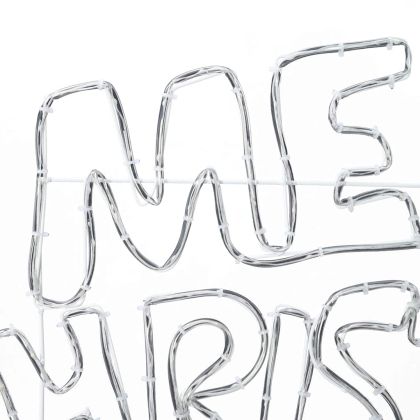 Коледен знак с 240 LED светодиода Многоцветен 100 x 50 cm ПВЦ