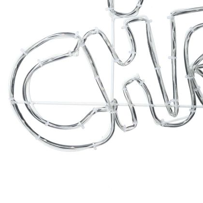 Коледен знак с 240 LED светодиода Многоцветен 100 x 50 cm ПВЦ