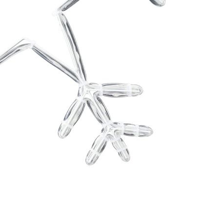 Коледна снежинка с 252 LED светодиода Топло бяло 45 x 38 см ПВЦ