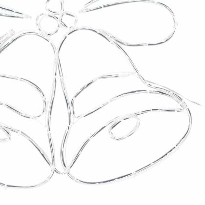 Коледен звънец с 144 LED светодиода Многоцветен 56 x 46 см ПВЦ