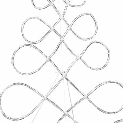 Светлина във форма на коледен бор Многоцветен 80 x 56 см ПВЦ