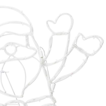 Светлина Дядо Коледа Многоцветен 58.5 x 60 x 1.3 см Желязо