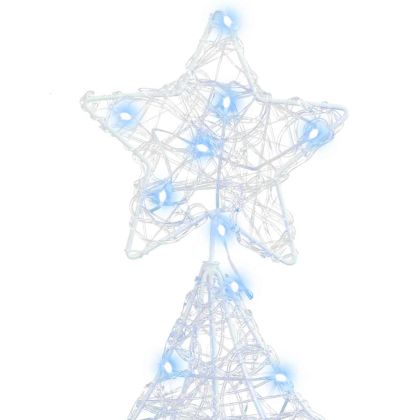 Коледно дърво с 160 LED светодиода Студено бяло 151 cm Акрил