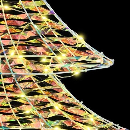 Коледно дърво с 120 LED светодиода Топло бяло 120 cm PET