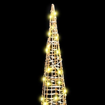 Коледно дърво 3 pcs Топло бяло 20 х 20 х 80 см PET