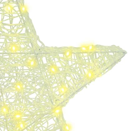 3D звезда Топло бяло 55 x 53.5 x 10 см Акрил