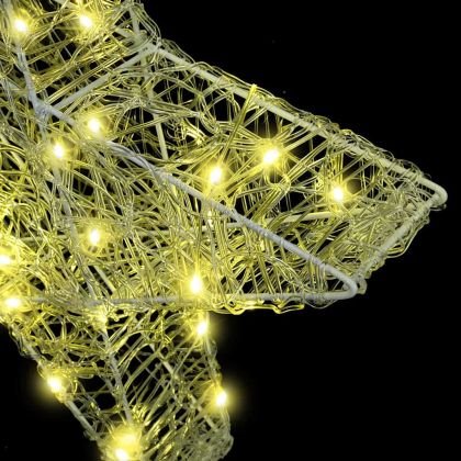 3D звезда Топло бяло 55 x 53.5 x 10 см Акрил